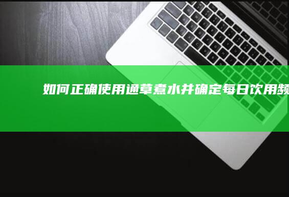 如何正确使用通草煮水并确定每日饮用频率